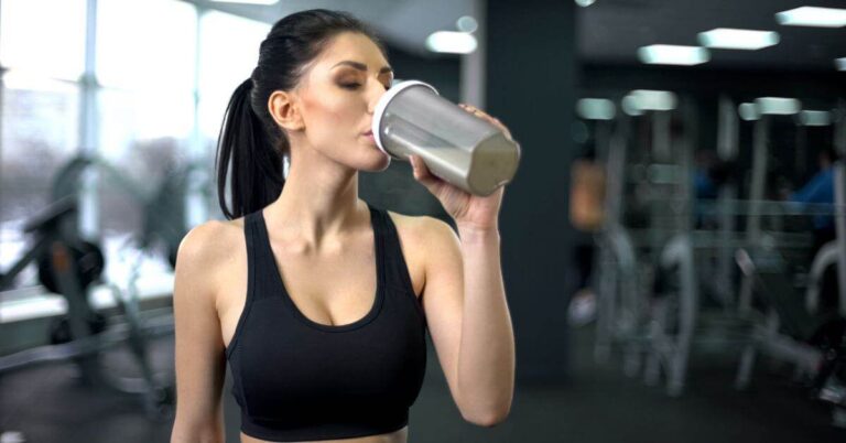 Drinking Protein Shake
