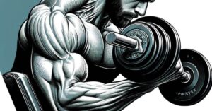 An image of an individual performing a close-grip bench press, focusing on the grip position and arm alignment, to illustrate the technique for this s